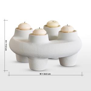 Sculpture bougie en métal vintage pièce décorative unique pièce maîtresse romantique pour décor de table de salon et chambre à coucher - Product Image 1