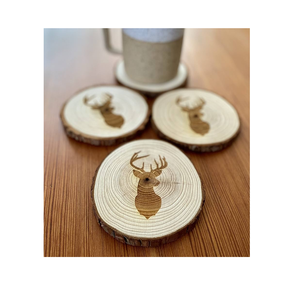 Posavasos de madera Piezas Artesanía Círculos de madera estera de taza de té artesanías creativas de la mejor calidad posavasos de madera de alta calidad mejor venta - Product Image 6