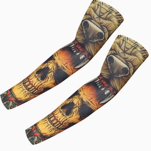Mangas de compresión transpirables, resistentes al agua, de spandex/poliéster, unisex, para deportes al aire libre, protección UV. - Product Image 6