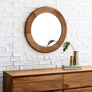 <b>Mirror</b> Square Shape Wall <b>Mirror</b> for Living Room Bedroom Sustainable <b>Wooden</b> <b>Mirror</b> by RF Crafts - Product Image 3