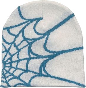 Gorro de punto de lana acrílica con diseño de araña para mujer, gorro cálido de invierno para hombre, gorros casuales para exteriores - Product Image 3