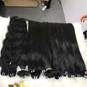 100% mechones rectos súper doblemente dibujados de cabello humano sin procesar virgen de Vietnam de alta calidad Compre ahora Obtenga extensiones con descuento - Product Image 4