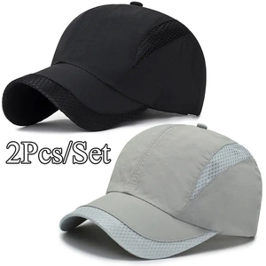 2pcs Funky <b>Baseball</b> <b>Cap</b> Style <b>Mens</b> <b>Baseball</b> <b>Caps</b> 100% Polyester Lightweight Breathable Duckbill <b>Caps</b> for Outdoor Sports Unisex - Product Image 2