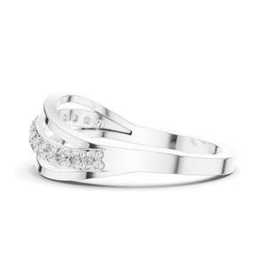 Bague élégante pour femme avec diamant de laboratoire de 0,225 carats, clarté VVS-VS EF, or 18 carats, 14 carats, 10 carats et argent 925, rose, jaune, blanc - Product Image 4