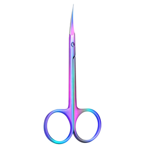 Tijeras rusas para cutículas, tijeras para piel muerta, herramientas de manicura de acero inoxidable, proveedores de tijeras para cutículas de Color personalizado - Product Image 1