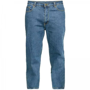 Jeans en denim pour hommes de la meilleure qualité, décontractés, amples, de style fitness, taille haute, pantalon droit pour hommes, vêtements personnalisés en gros - Product Image 6