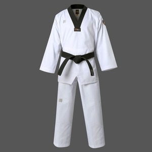 Vêtement de sport de Taekwondo respirant à séchage rapide 100% coton avec logo frontal pour l'entraînement aux arts martiaux pour adultes - Product Image 4