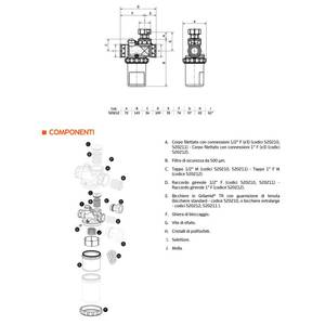 Aparatos completos para el tratamiento del agua Ivar - Dosificador proporcional para polifosfatos y silicatos en cristales, filtro 520212 incluido - Product Image 5
