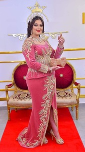 BEAUTIFUL & STUNNING DESIGNER EMBROIDERY on STYLISH <b>TOP</b> & CAFTAN DRESS WITH EMBELLISHED DABKA WORK for PARTY-WEAR & Wedding=2024 - Product Image 2