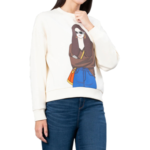 Sweat-shirt d'hiver confortable de grande taille de haute qualité à col rond pour femmes Logo avant Coupe-vent Respirant Meilleure vente 2025 - Product Image 2