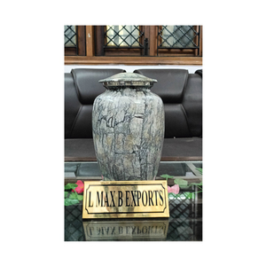 Fournitures funéraires de haute qualité Urne commémorative pour cendres humaines Urnes en aluminium de crémation pour adultes du fabricant indien - Product Image 1