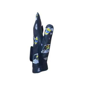 Guante de Golf Negro Estampado con Correa para la Muñeca - Product Image 3