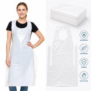 Wholesale Kangle Model 011 Disposable Sleeveless PE <b>Apron</b> Thickened Commercial Catering Waterproof Oil-Proof Lightweight Soft - Product Image 1