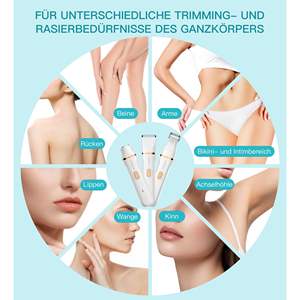 Depiladora Eléctrica para Mujer, Afeitadora Facial e Íntima Húmeda y Seca para Piel Sensible, Impermeable con Batería - Product Image 5