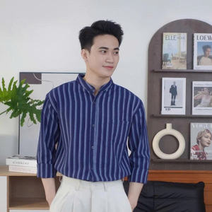 [NEW] NH59 Halley Blue Plaid Oxford Collar <b>Men</b> <b>Shirt</b> 260GSM High Quality <b>Thick</b> Oxford Fabric TREND 2025 - Product Image 5