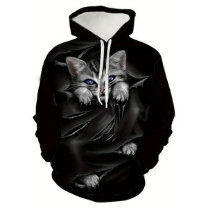เสื้อฮู้ดผู้ชายคอลเลกชั่นผ้าคอตตอนผสมสกรีน - Product Image 1