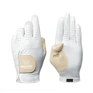 高尔夫手套官特德制造商皮革高尔夫手套定制标志PU皮革高级工厂价格皮革高尔夫手套