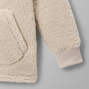 Sudadera para Niños de Alta Calidad con Diseño Urbano Moderno para Compradores al por Mayor, con Cierre Completo y Bolsillos, Material Sherpa - Product Image 4