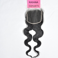 Extensiones de Cabello Humano Remy Virgen 100% Natural HD 6*6 con Cierre, Cabello Indio al por Mayor para Trenzas, Cutícula Alineada