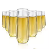 JUXINDA Vente en gros de verres à vin sans pied en plastique PS, verres à pied, coupelles à œufs, verres colorés, verres à vin, verres à eau