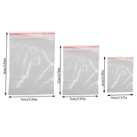 Sac en plastique PE transparent à fermeture éclair avec logo personnalisé pour le stockage durable des vêtements de la maison