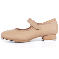 Zapatos de claqué de piel sintética con suela de PU, transpirables, con tiras fáciles de poner y tablero de sonido, para hombre y mujer, venta al por mayor en EE. UU.