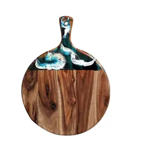 Planche à découper de service suspendue en résine Produit populaire Planche à découper Planche en bois de service pour fromage et pizza - Product Image 1