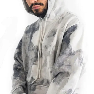 À la mode Pull Over Vintage Hoodies Hommes Lourds En Détresse En Gros Hoodies Surdimensionné Blanc Vintage À Capuche - Product Image 2