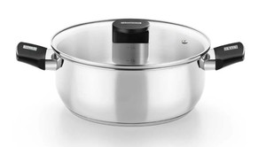 Pentola Elite in acciaio inox con coperchio in vetro 24 cm (Monix M240324) - Product Image 1
