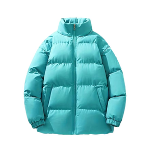 Custom Design Wholesale Custom Latest Designs <b>Long</b> Sleeve Stand Collar Waterproof Breathable Winter Puffer <b>Jacket</b> Unisex Front - Product Image 1