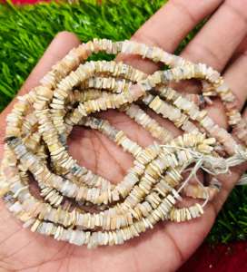 Cuentas Espaciadoras Heishi de Rodocrosita Rosa Natural de 4 mm, Forma Cuadrada, Cuentas de Piedra, GEMAS TASBIYA, 16 Pulgadas para Hacer Collares - Product Image 5