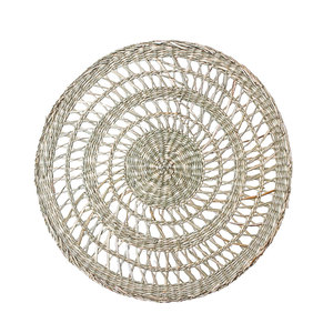 High Quality <b>Woven</b> Straw Mat Seagrass Placemat Unique Wedding Decor Item for Kitchen Handicraft Table Use <b>Coasters</b> Included - Product Image 2