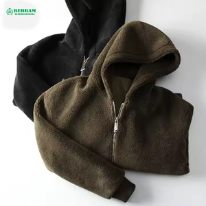 Sweat-shirt à capuche unisexe de haute qualité avec fermeture éclair, style décontracté 2025, en molleton 100 % coton ou tissu éponge français, respirant et à séchage rapide - Product Image 5