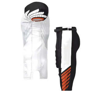 Personalizado al por mayor de alta calidad último diseño hombres sublimación logotipo personalizado fútbol americano Jersey blanco y negro - Product Image 3