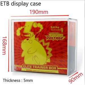 กล่องอะคริลิคใส่การ์ดโปเกมอน 151 (ฝาขนาดใหญ่) สำหรับบรรจุภัณฑ์แบบกล่องกระดาษ รุ่นคลาสสิกหรูหรา ราคาโรงงาน ปี 2025 รับทำโลโก้ตามสั่ง - Product Image 3