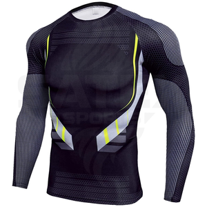 Nouveau design Rash Guard BJJ Grappling Unisexe Transfert thermique Respirant Séchage rapide Antibactérien Service OEM - Product Image 2