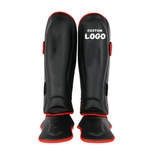 สนับหน้าแข้งแบบคู่สำหรับต่อยมวยศิลปะการต่อสู้ป้องกันขาสนับหน้าแข้ง - Product Image 1