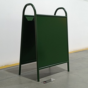 Outdoor Metal A-Frame Double-Sided Sidewalk Shop Sign Stand Pavement Advertising <b>Board</b> for Business - Product Image 6