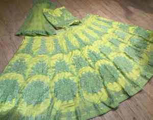 Trabajo de bordado de red de nailon pesado Lehenga Choli con exportador y proveedor indio Dupatta - Product Image 3