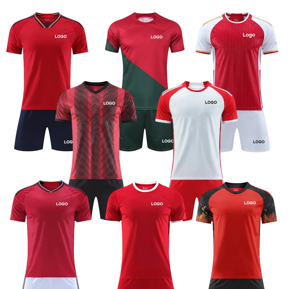 Set Jersey kualitas tinggi kustom baru setelan Jersey tim pakaian sepak bola Jersey sepak bola Set seragam sepak bola