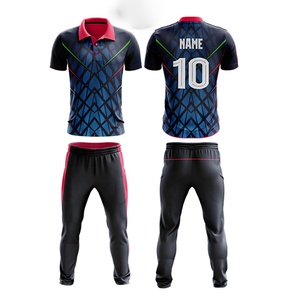 2024 vente en gros de vêtements de sport de cricket pour hommes personnalisés nouveaux maillots et uniformes de conception avec impression par sublimation - Product Image 1