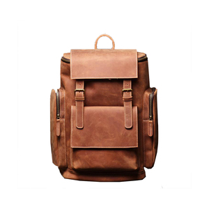 Mochila de viaje vintage, Mochila De Cuero PU para hombre, Mochila deportiva informal para estudiantes - Product Image 6