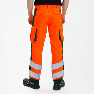 Pantalón de Seguridad Ligero de Alta Visibilidad con Cierre de Botones para Hombre, Estilo Workwear, Cintura Alta, MOQ Bajo, Logotipo Personalizado, Servicio OEM - Product Image 2