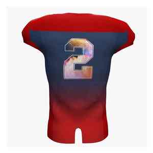 Maillot de football américain ample, élégant, personnalisé, entièrement brodé et sublimé avec des techniques d'impression - Product Image 4