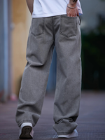 Jean Homme Formel Chic Décontracté Taille Mi-Haute Style Urbain Nouvelle Collection Printemps/Été 2025 Lavé Écologique Respirant Polyvalent