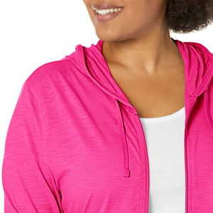 Sudadera con Capucha de Lona para Mujer, 100% Algodón de Alta Calidad, con Cierre, Logotipo Personalizado Bordado en la Parte Delantera, Transpirable, Ecológica, Ropa Casual de Invierno - Product Image 4