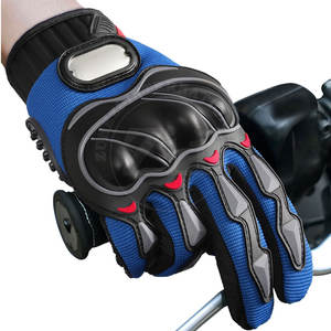 Gants de moto en cuir respirants, légers et imperméables à doigts entiers - Étiquette privée personnalisée pour usage sportif - Product Image 5
