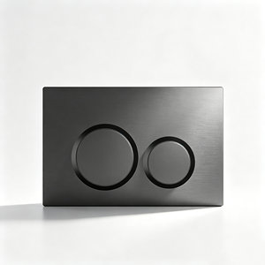 Plaque de commande moderne en ABS chromé pour chasse d'eau double, pour réservoir de toilettes encastré, bouton poussoir de remplacement pour toilettes suspendues - Product Image 3