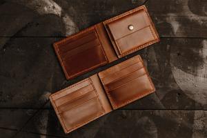 Billeteras de bolsillo frontal minimalistas de cuero genuino delgadas con bloqueo personalizado para hombres con clip para dinero regalo fino monedero Vintage - Product Image 5