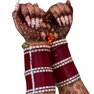 Bracelets de mariée élégants en perles multicolores de haute qualité, design vintage personnalisé, tendance, motif géométrique, or - Product Image 1